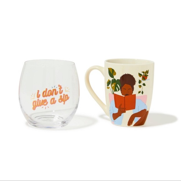 Be Rooted Mug & Wine Set “Don't Give a Sip” - Picture 2 of 4